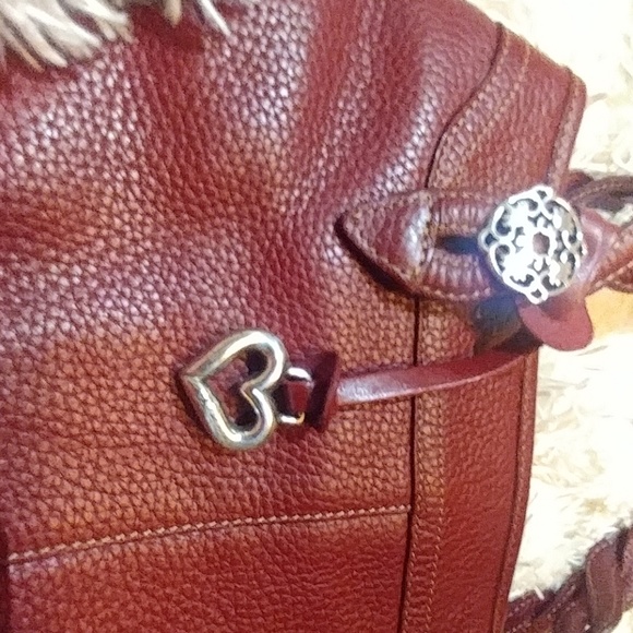 Wine Red Small Brighton Hobo Purse - Picture 2 of 5